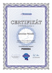 Ukázka Certifikátu POHODA