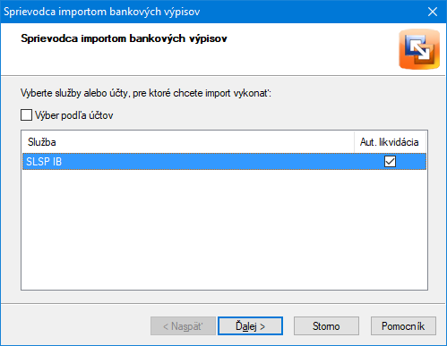 Sprievodca importom bankových výpisov