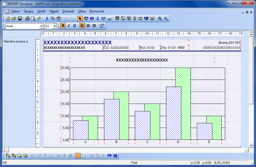 REPORT Designer: Prostredie pre grafickú úpravu tlačovej zostavy