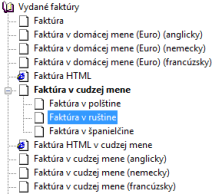 REPORT Designer: Ponuka tlačových zostáv s vytvorenými jazykovými mutáciami faktúry