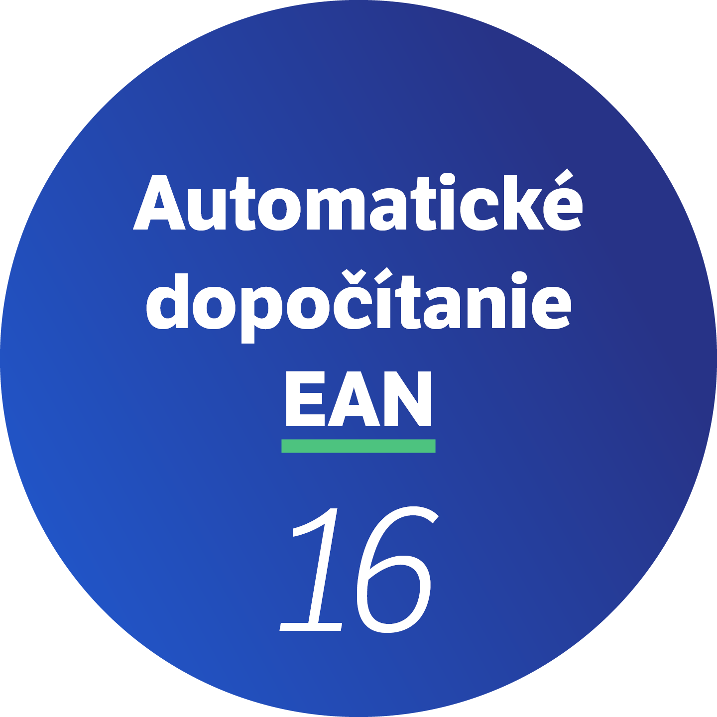 16 Automatické dopočítanie EAN 
