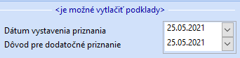 Dodatočné priznanie