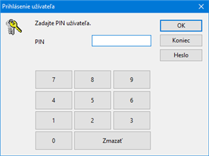 Prihlásenie pomocou PIN 